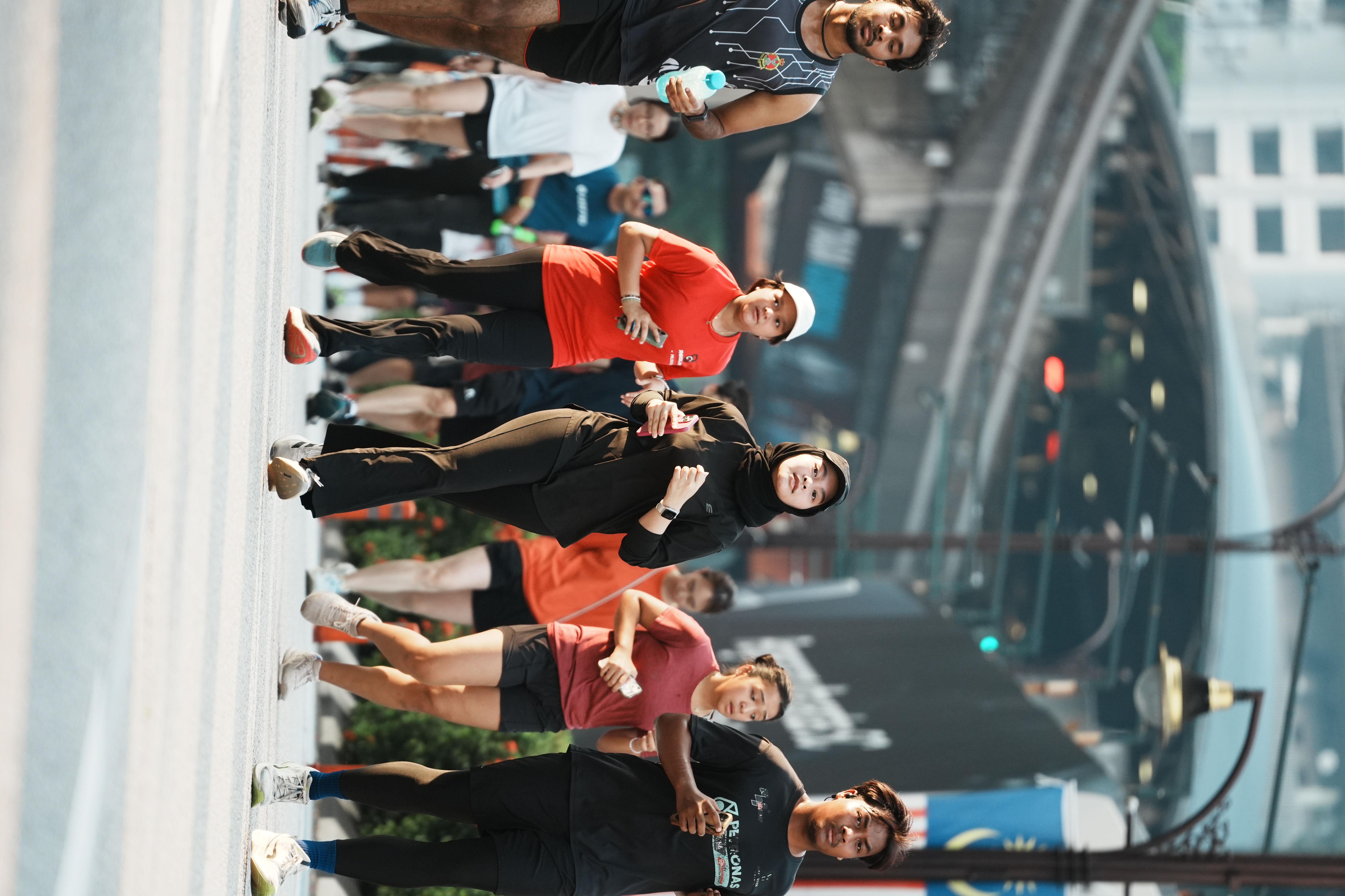 A group of runners at KL Car Free Morning.